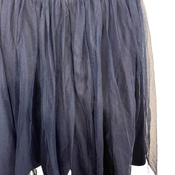 BLONDIE NITES Navy Sequin Strapless Whimsigoth Prom Homecoming Dress Babydoll 3 - Picture 13 of 16